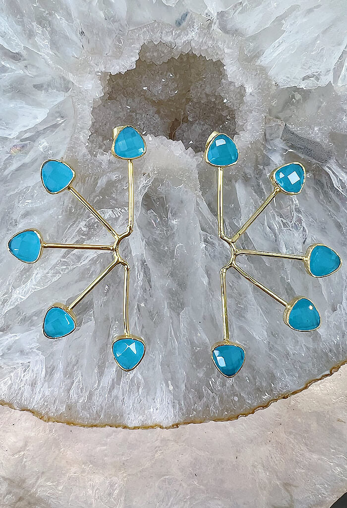 lagunaoaksoa Alina Earrings-Aquamarine