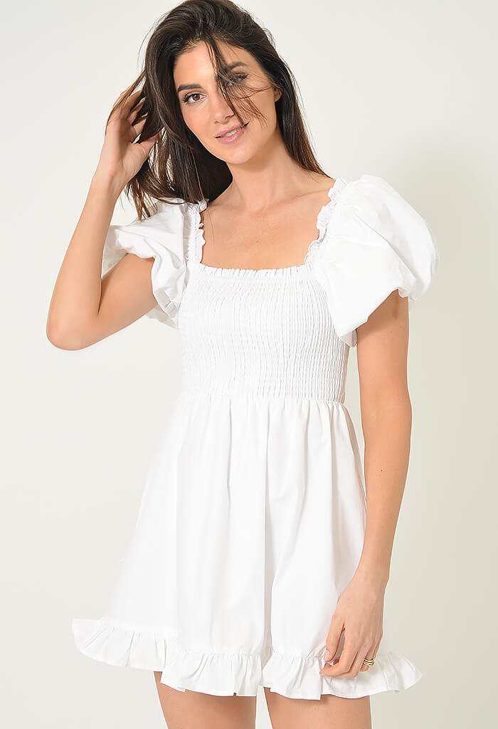 lagunaoaksoa Sabrina Dress-White