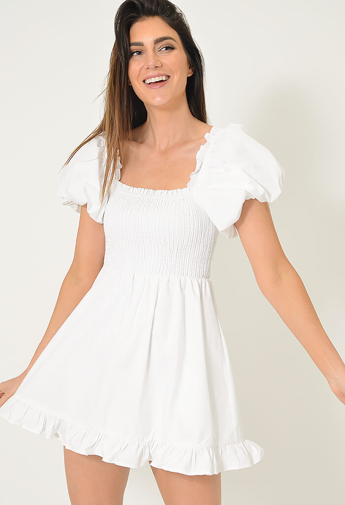 lagunaoaksoa Sabrina Dress-White