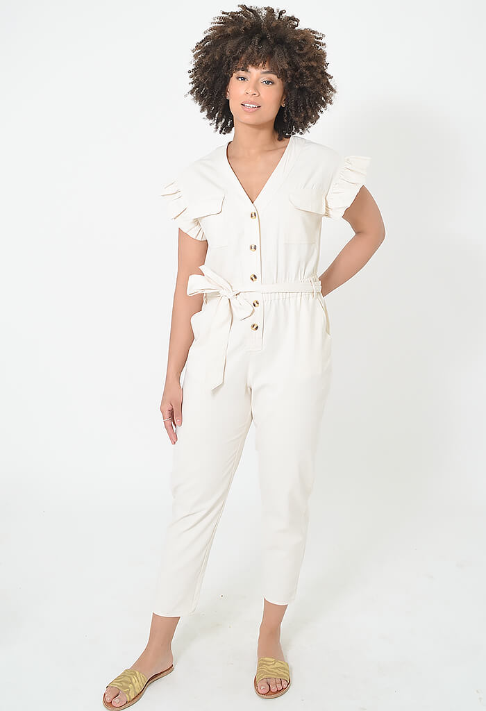 lagunaoaksoa Jane Ruffle Jumpsuit