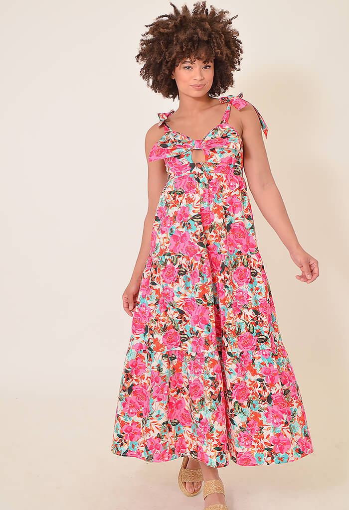 Buddy Love Hamptons Tie Shoulder Maxi Dress-Sweet Dreams