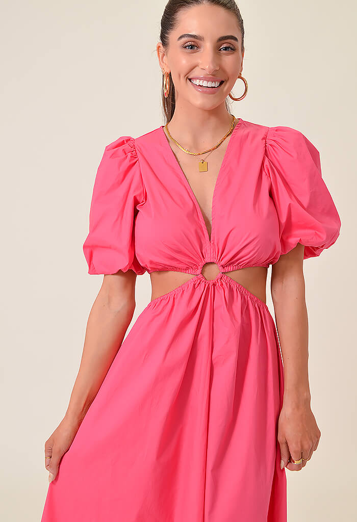 DELUC Rigel Dress-Fuchsia