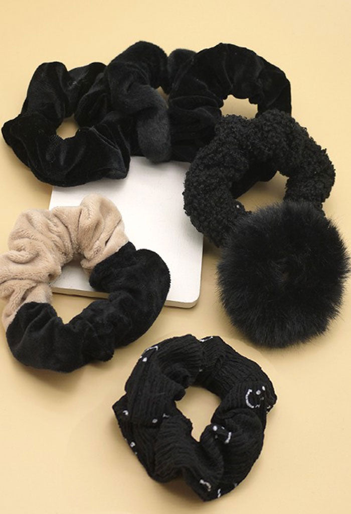 lagunaoaksoa Clarissa Scrunchies-Black