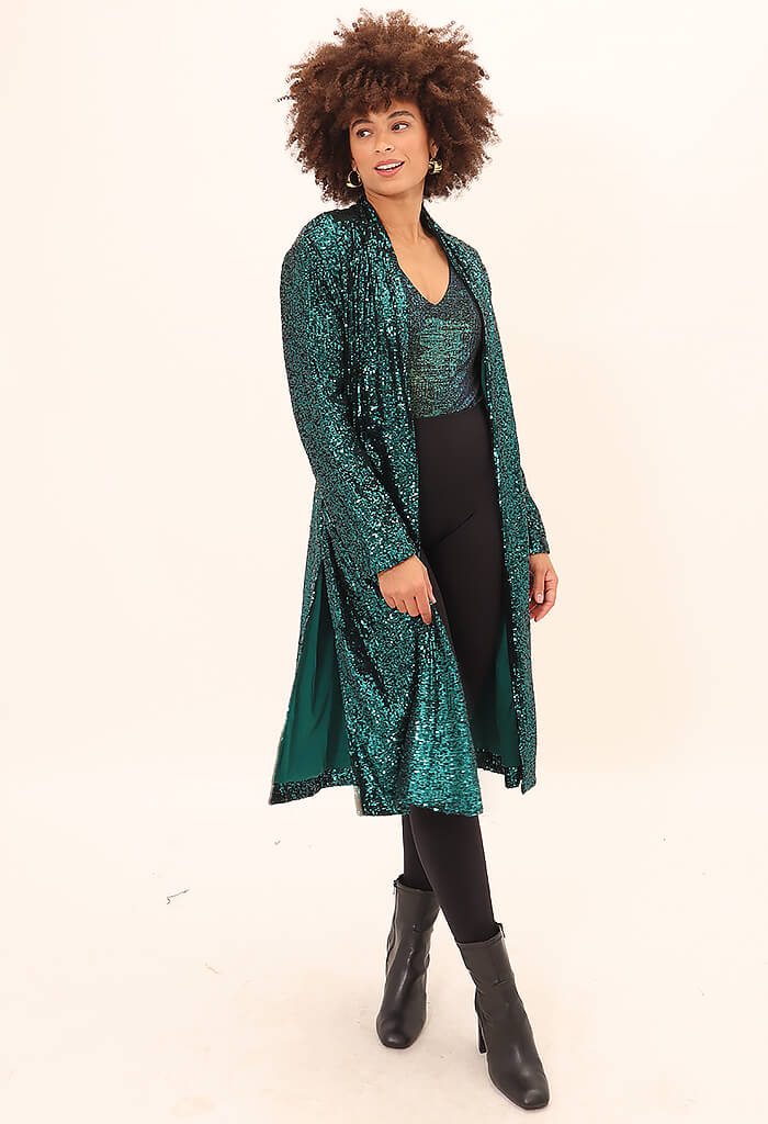 BB Dakota Show Stopper Duster-Teal