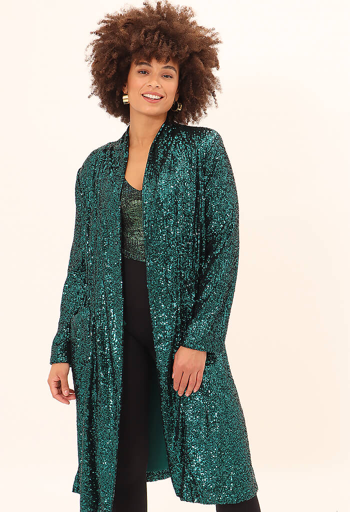 BB Dakota Show Stopper Duster-Teal