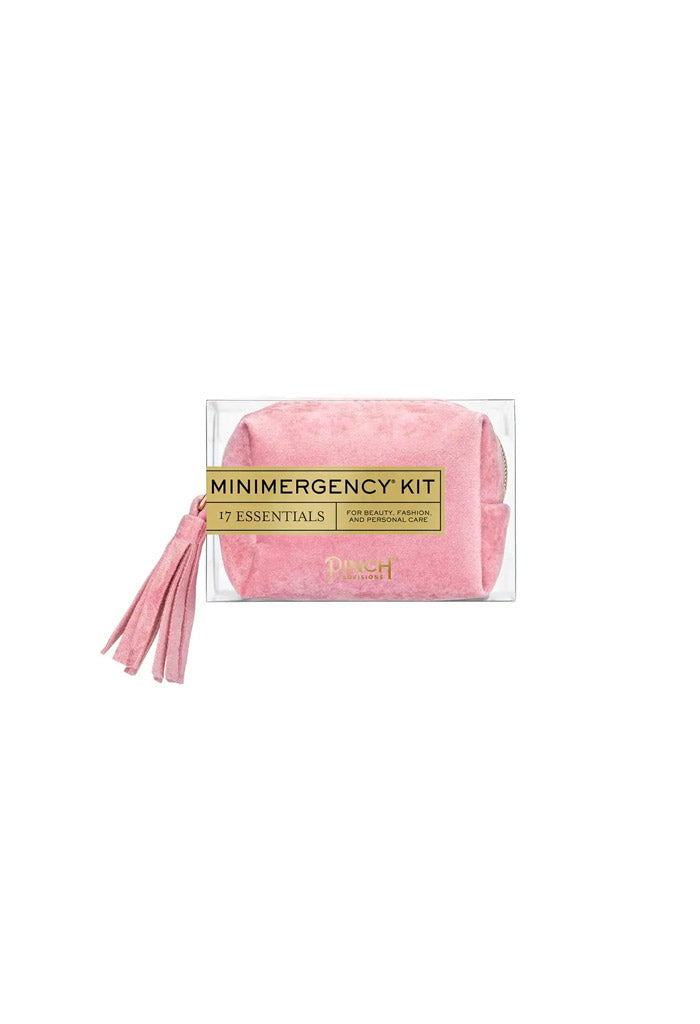 Pinch Velvet Tassel Minimergency Kit-Pink