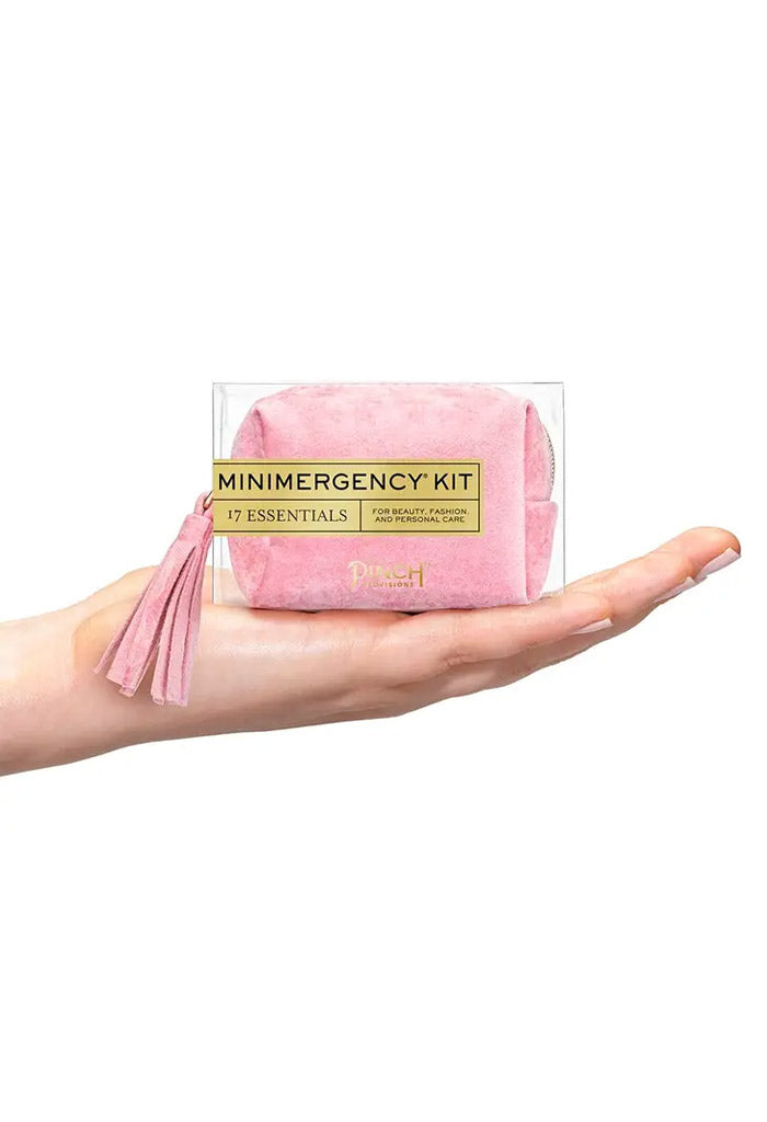 Pinch Velvet Tassel Minimergency Kit-Pink