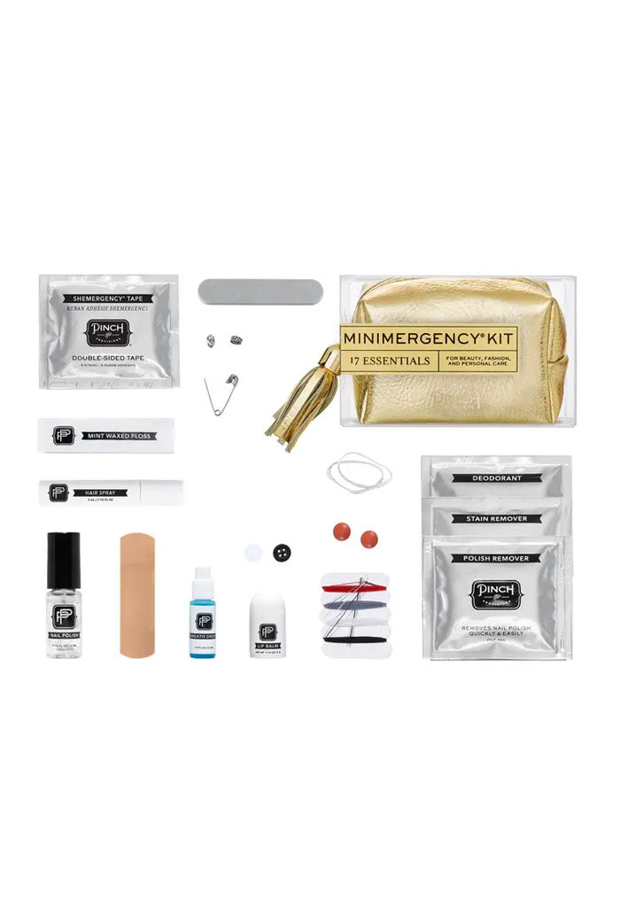 Pinch Metallic Tassle Minimergency Kit-Gold