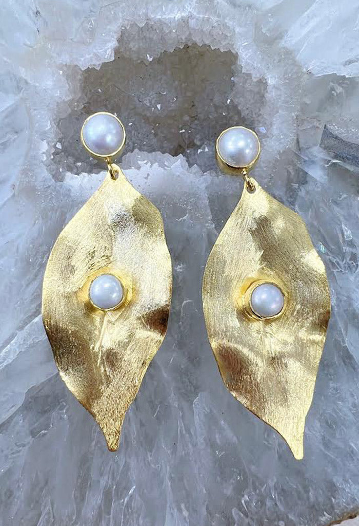 lagunaoaksoa Laura Earrings-Gold