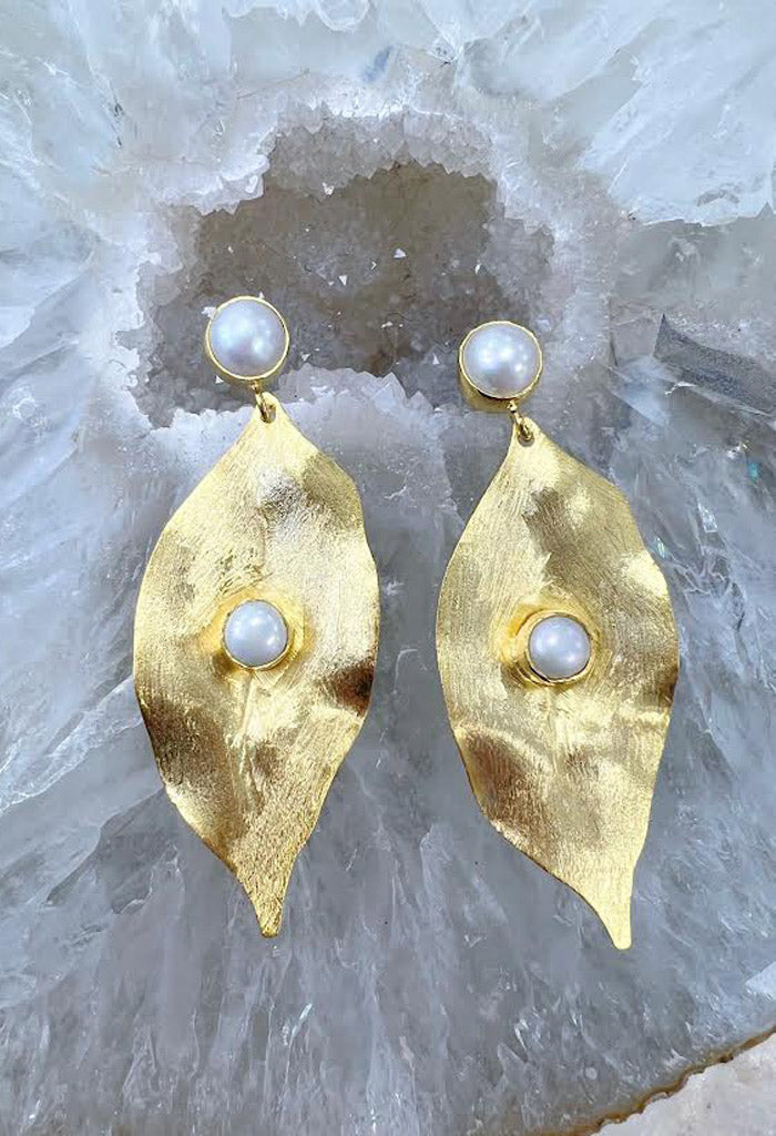 lagunaoaksoa Laura Earrings-Gold