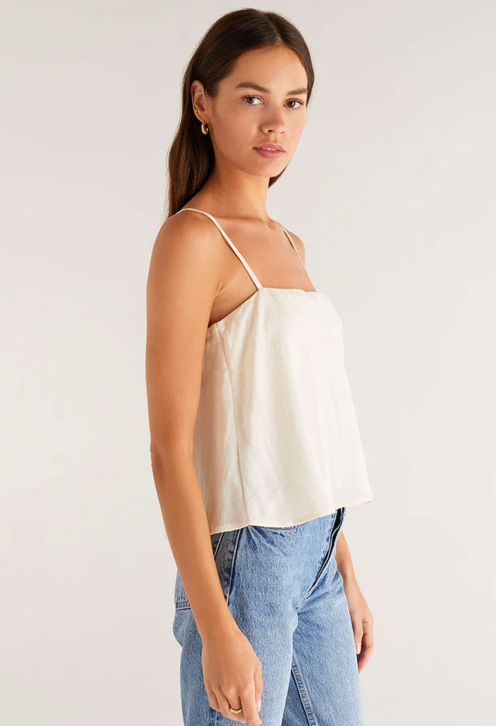 Z Supply Annie Tank-Adobe White