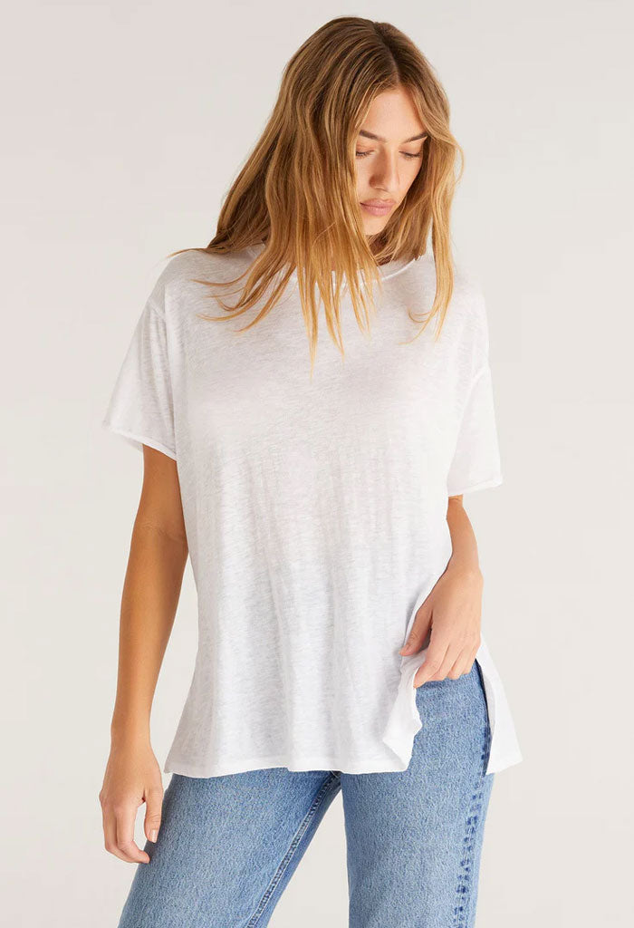 Z Supply Rebel Oversized Tee-White