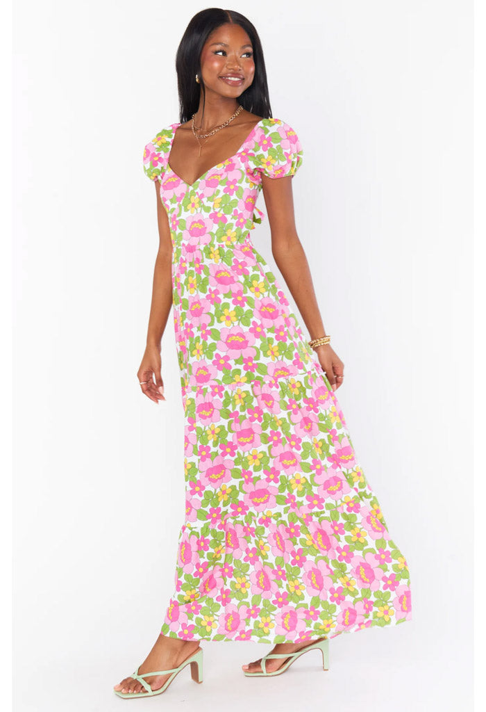 Show Me Your Mumu Cathy Maxi Dress-Fresh Floral