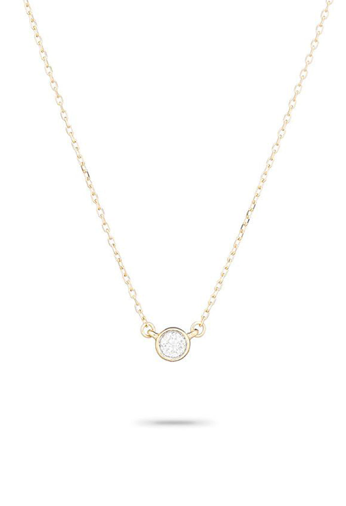 Single Diamond Necklace