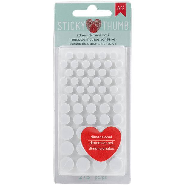 We R Memory Keepers Button Press Adhesive Foam 60/Pkg