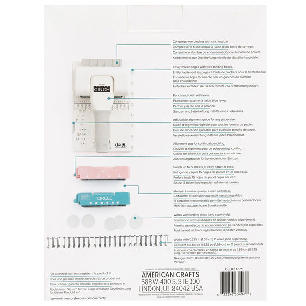 American Crafts We R Memory Keepers Tool TAB PUNCH BOARD 663105 