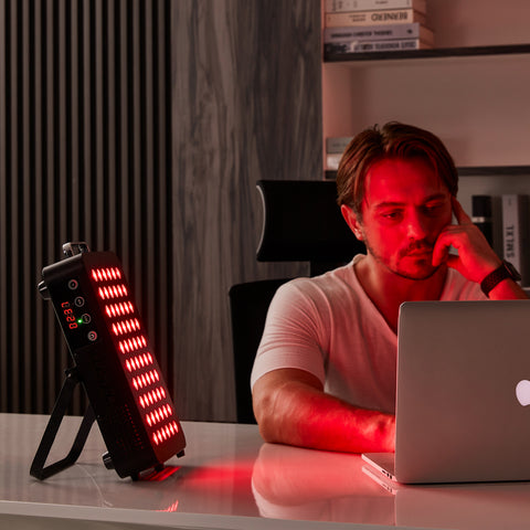 work with red light therapy at home or office