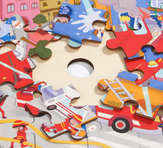 Unique kid puzzles with bright designs - Fire Fighting  - Easiest Way to Solve our Puzzles