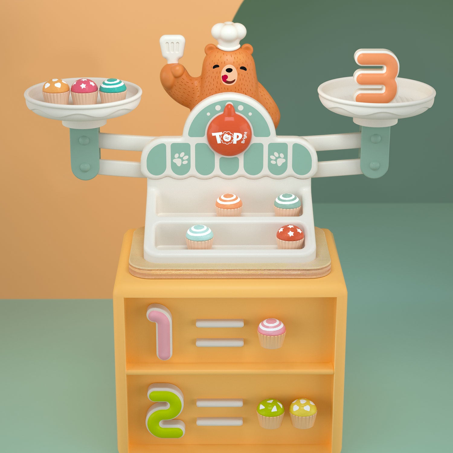 Yummy Bear 123 Scale - Teach Your Kids To Use A Scale! - Weight balance