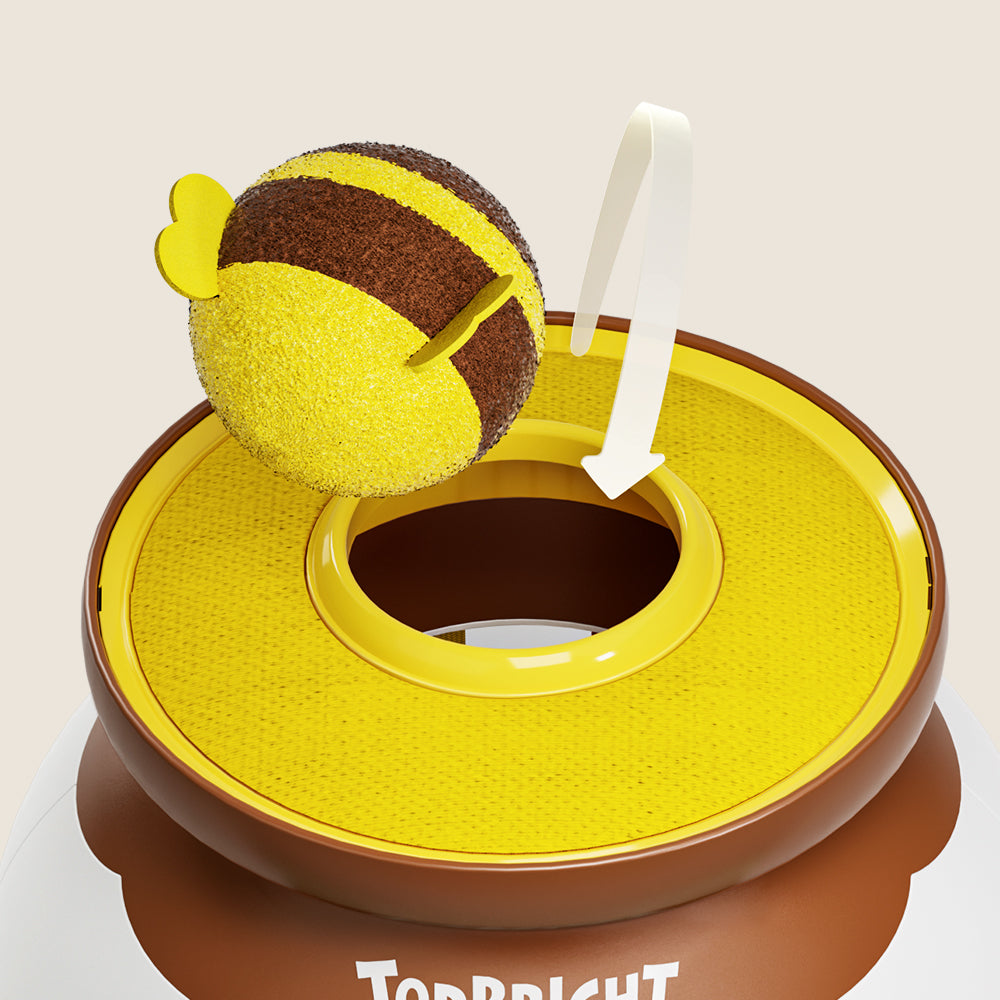 Montessori Beehive Shape Sorter - Toddler Fine Motor Skill Toy - Bee Drop Game