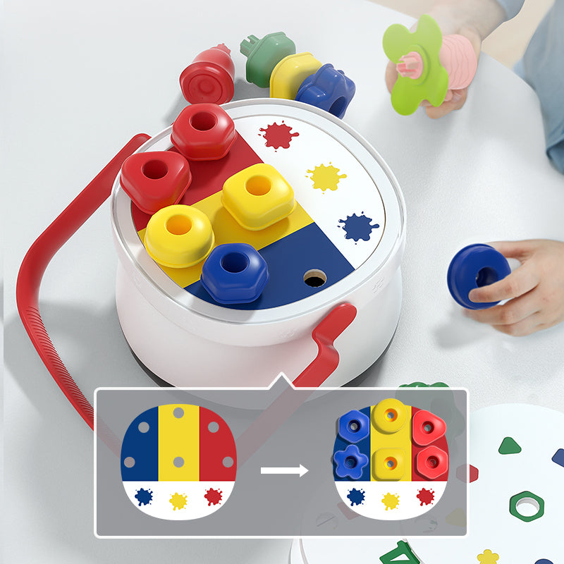 Sensory Flower Pot - A Fun and Educational Toy for Babies -  Color Matching Game