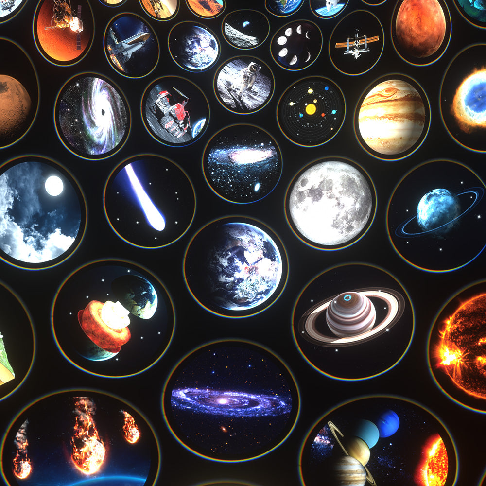 Unveiling The Universe - ZZZMoon®️ - Una colección de 64 escenas de historias espaciales.