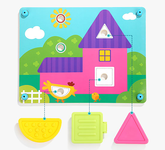 8In1 Button Puzzle - Challenging and Fun Child Toy - Haz un divertido puzzle de botones con las ilustraciones de tu hijo