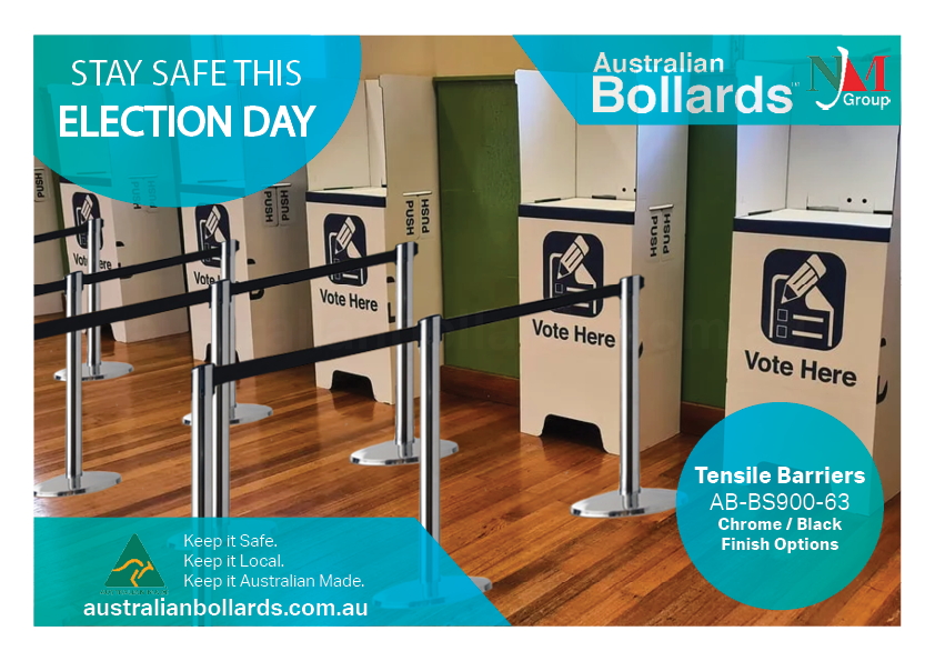 Stay safe this election day with tensile retractable belt barriers