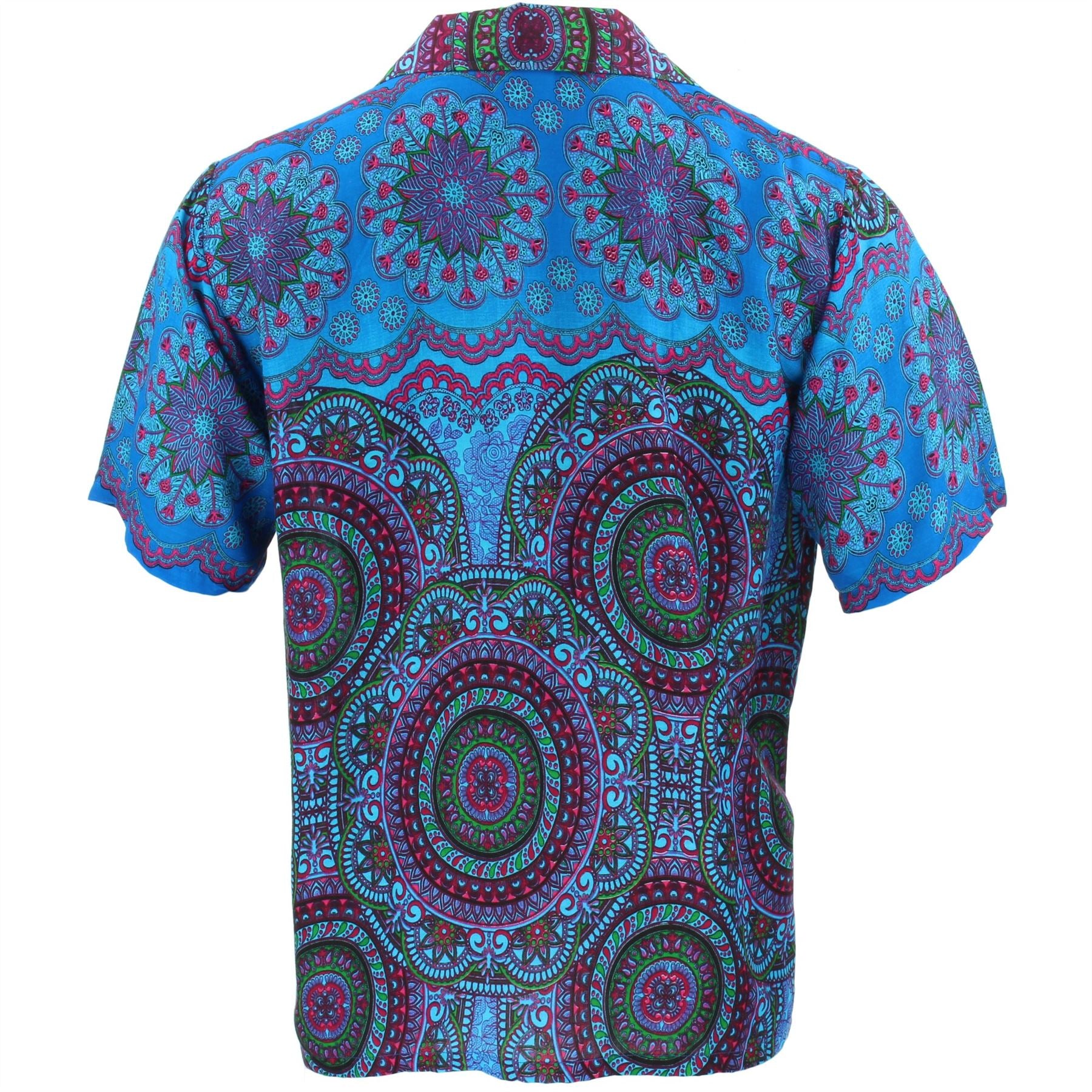 Boho Circle Mandala Shirt - Light Blue