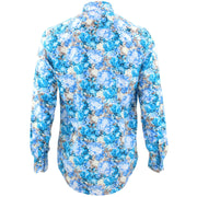 Tailored Fit Long Sleeve Shirt - Turquoise Floral