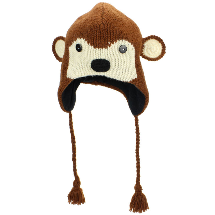 Wool Animal Hat - Monkey – LoudElephant