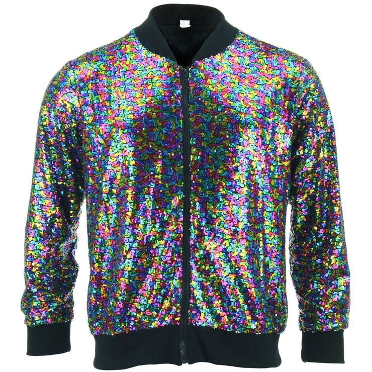 Unisex Sequin Jacket - Rainbow LoudElephant