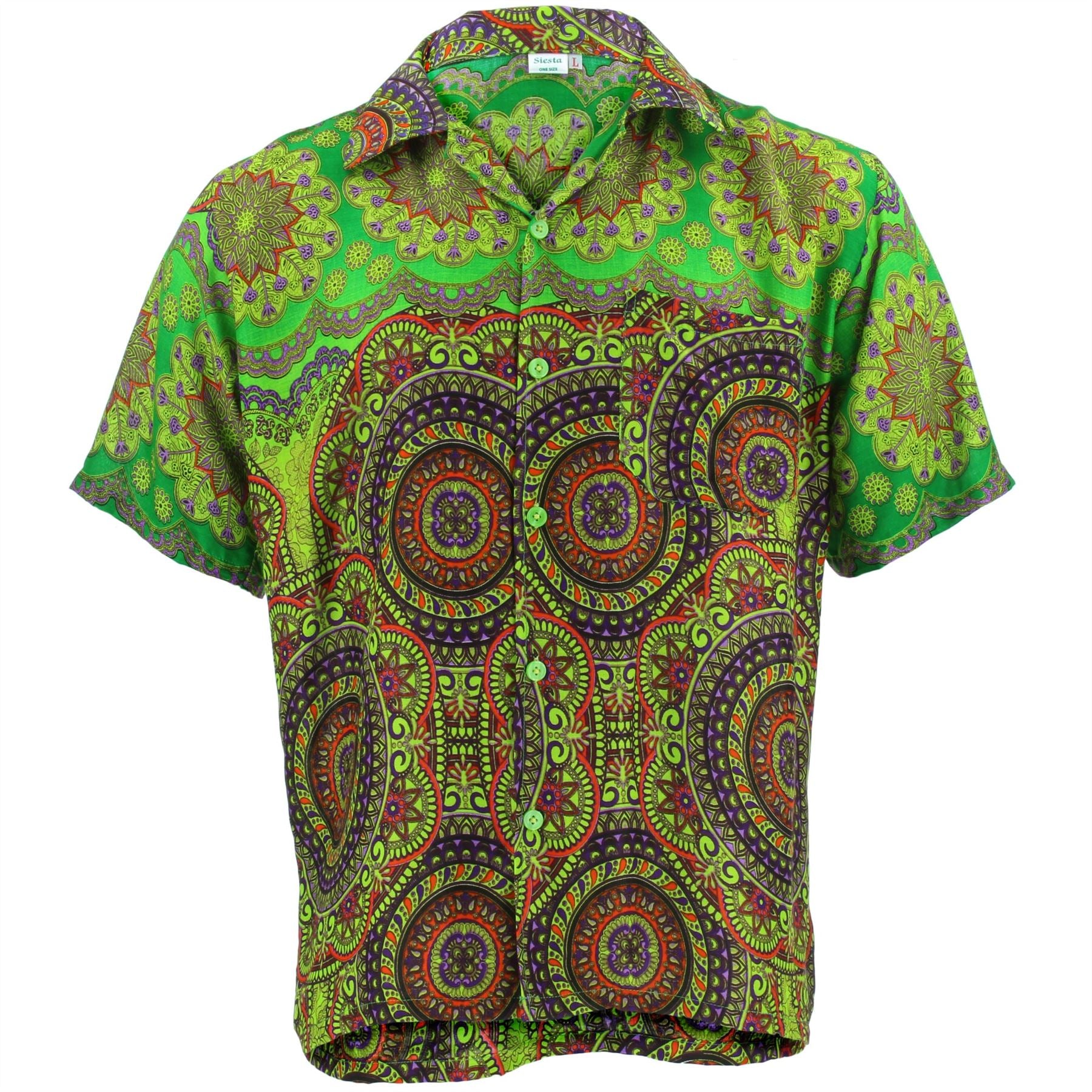 Boho Circle Mandala Shirt - Green