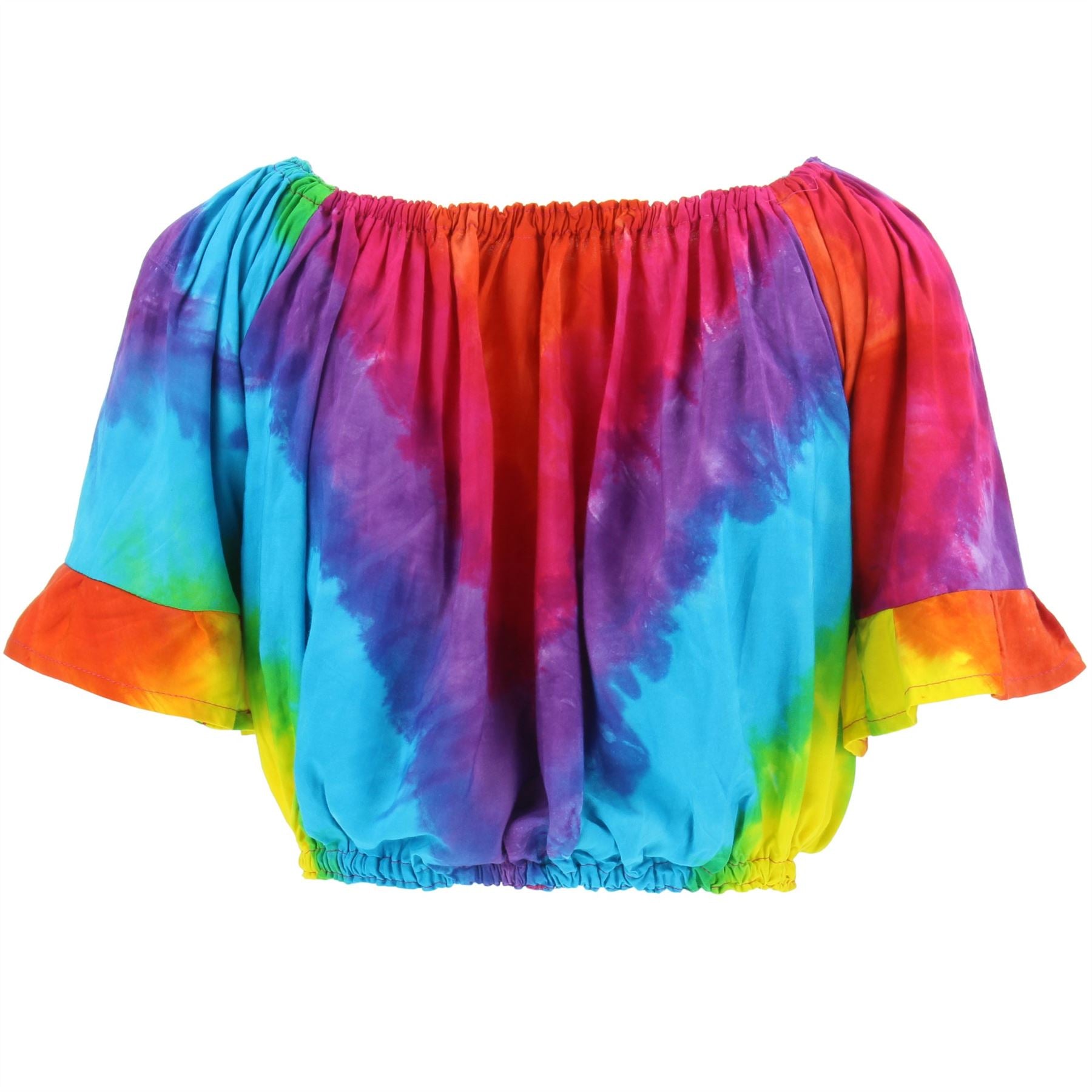 Bardot Top - Rainbow