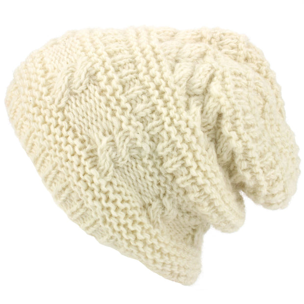 Wool Knit Beanie Hat - Light Grey – LoudElephant