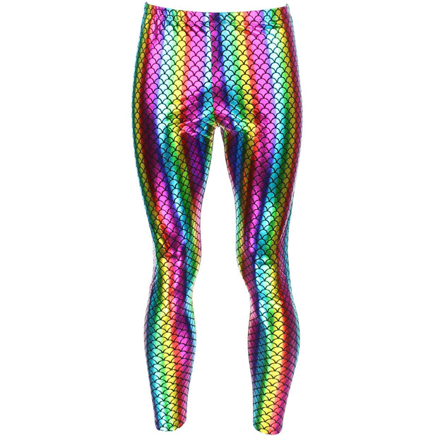 Women's White Disco Holographic Legging // Women's White Party Festival  Pants // Metallic Spandex Leggings // 