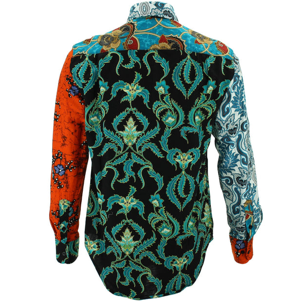 Regular Fit Mixed Sleeve Batik – Shirt - Panel Random - LoudElephant Long
