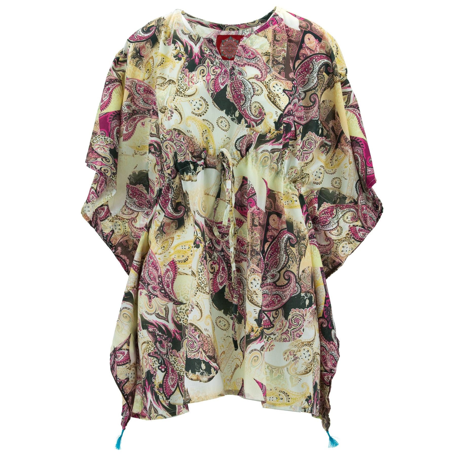 Beach Kaftan Cover-Up - Paisley (One Size)