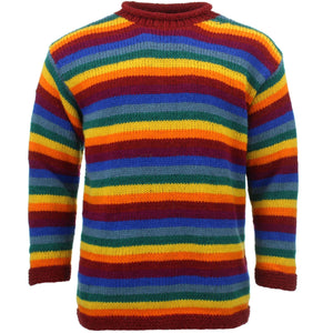 chunky rainbow sweater