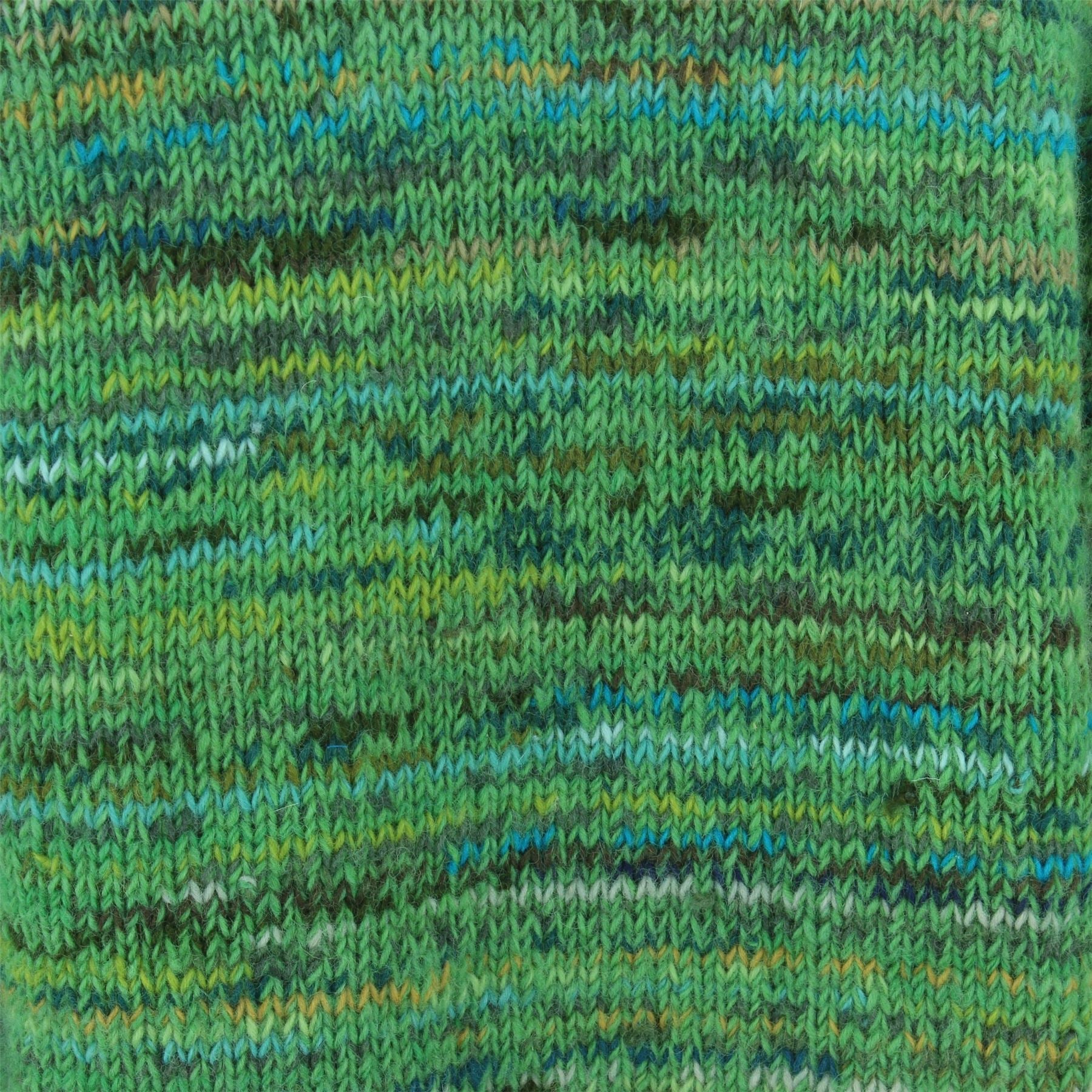 Chunky Wool Knit Space Dye Jumper - Parakeet Green