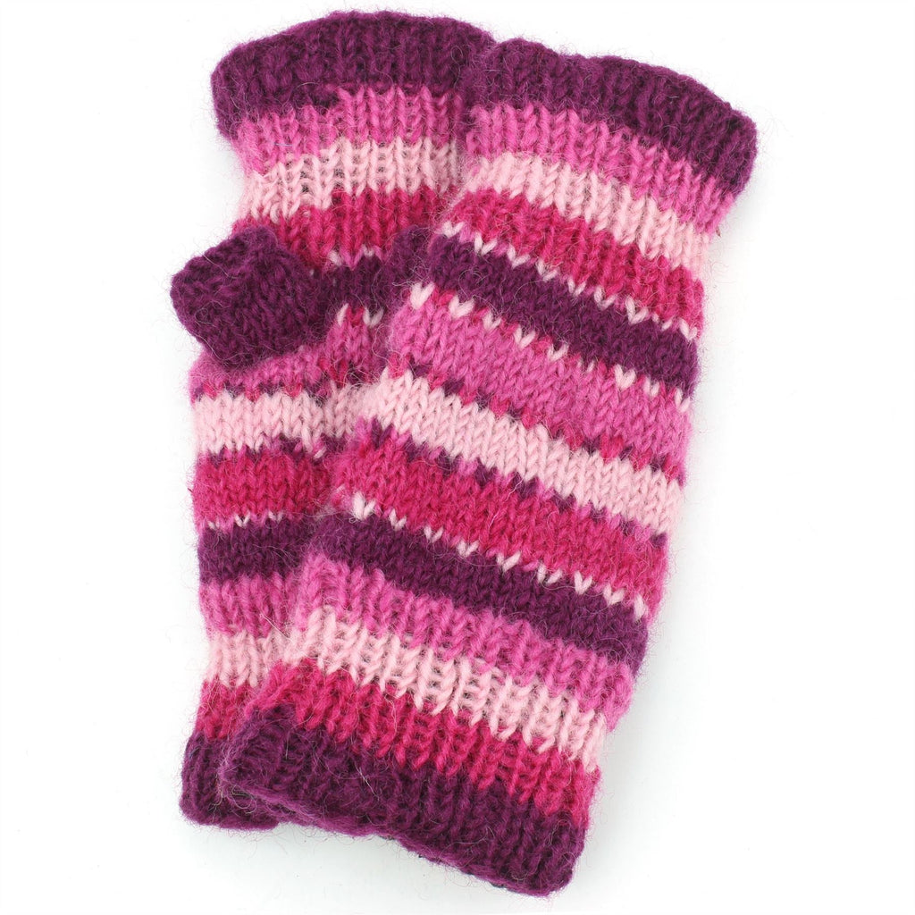 Wool Knit Arm Warmer - Ruched - Rainbow – LoudElephant