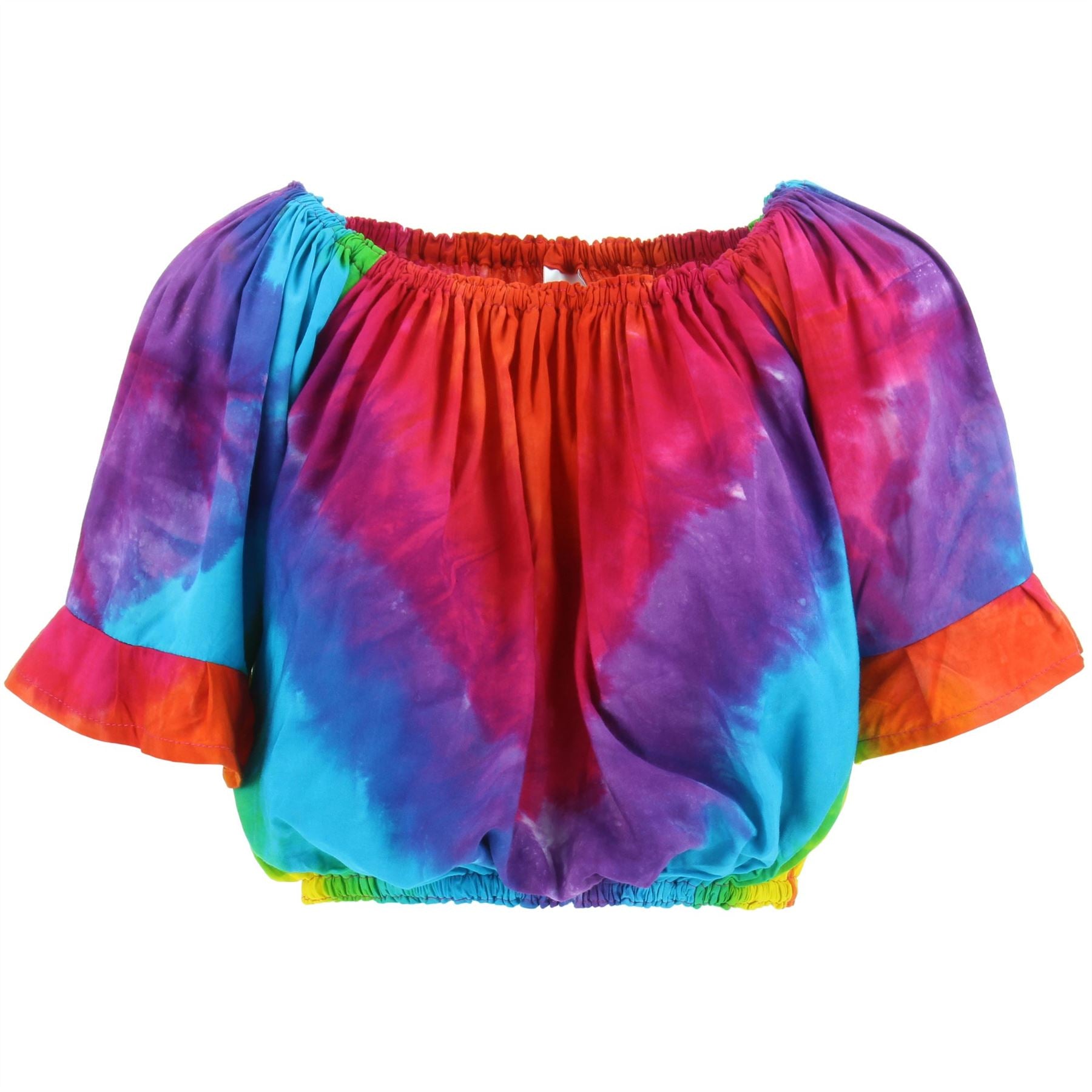 Bardot Top - Rainbow