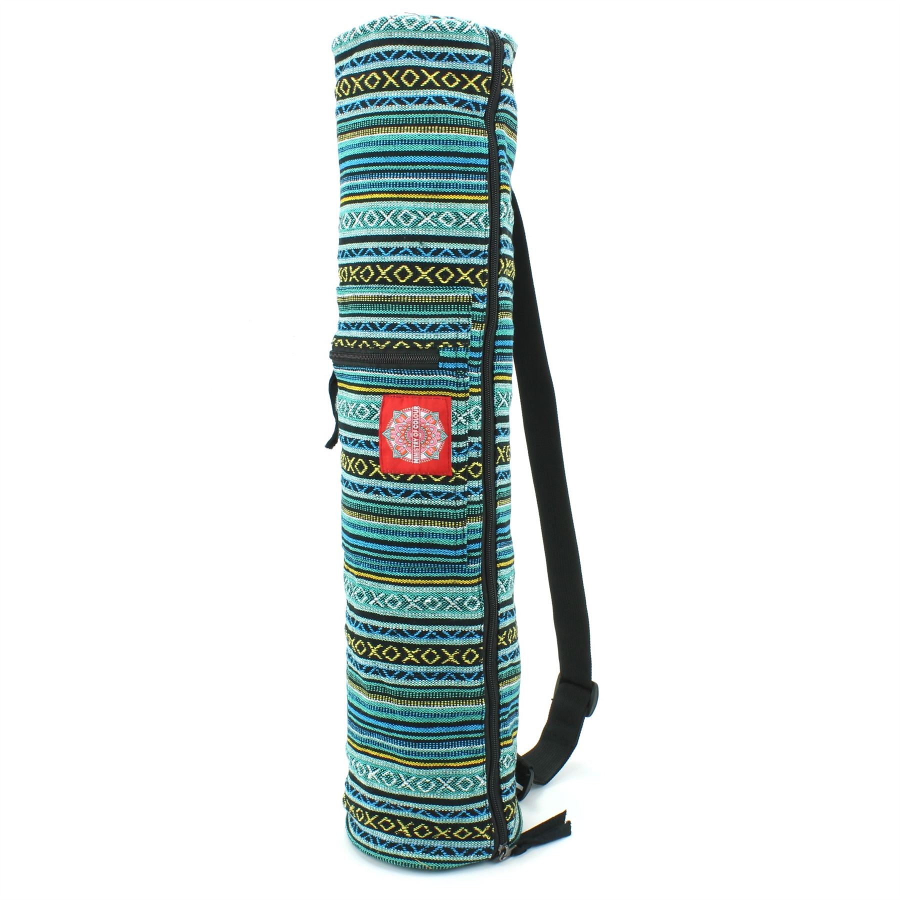 Cotton Canvas Yoga Mat Bag - Arctic Mint