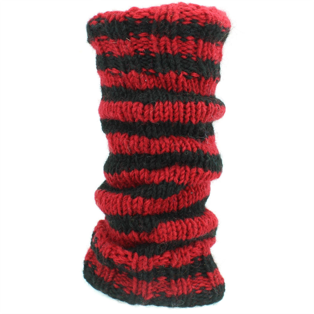 Leg Warmers From Nepal One Size 100% Wool Handmade Legwarmer 