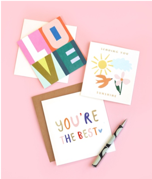 A selection of 'just because' cards