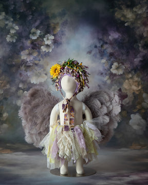 Dusty Lavender Baby Angel Wings-Ready to Ship