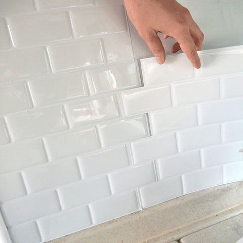 How to Install a Peel & Stick Tile Backsplash In a Rental (Without Damage!)  - The Homes I Have Made