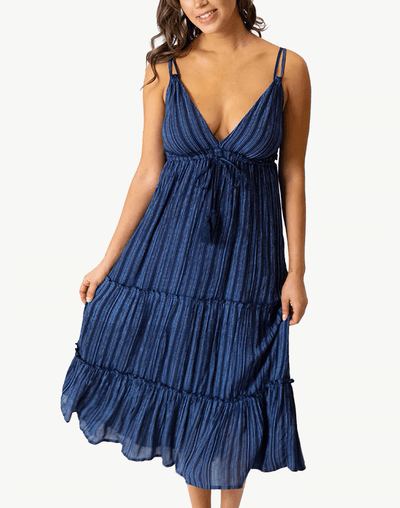 Kenya Strapless Front Slit Maxi Dress