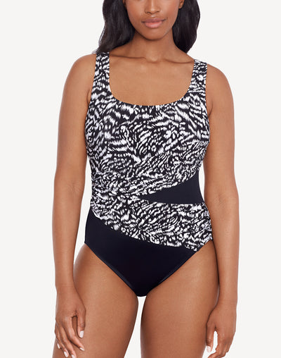 BATOKO Shark Swimsuit  Great White Print One-Piece Swimming Costume