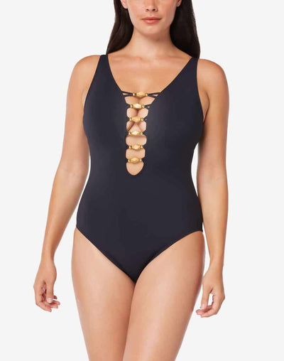 Sea Quest Fashions BLEU by ROD BEATTIE Tie Front Underwire Bra, Night  Safari RBNS23351D - Swimwear & Clothing Boutique